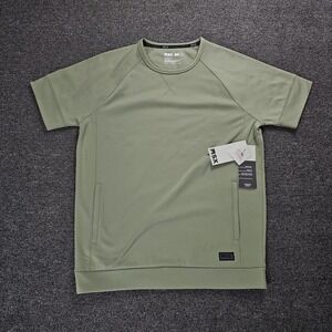 NEW MSX Michael Strahan Sweatshirt Mens Medium Green Pullover Short Sleeve